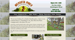 Desktop Screenshot of mecostapinescampground.com